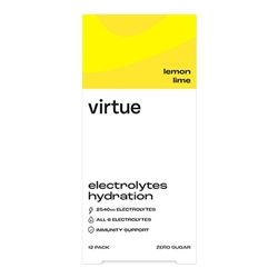 Virtue Electrolytes Hydration - Lemon Lime 12 x 5g [Pack of 12]