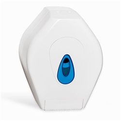 Esfina Plastic Mini Jumbo Toilet Roll Dispenser White 