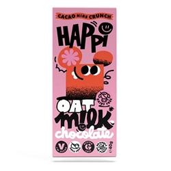 HAPPi Cacao Nibs Crunch Oat Milk Chocolate 40g [Pack of 15]