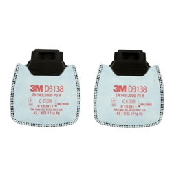 3M D3138 Secure Click P3 R Filter White 