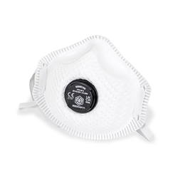 Beeswift Vented P3 Premium Mesh Cup Mask White 