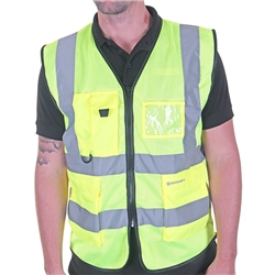 Beeswift Hi-Vis Executive Mesh Vest Saturn Yellow 3Xl