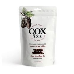 Cox&Co. Raw Cacao Nibs Chocolate Sharing Shards Pouch 120g [Pack of 6]