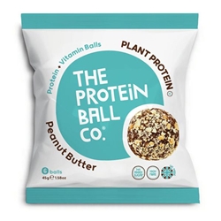The Protein Ball Co - VEGAN Peanut Butter Protein & Vitamin Balls 45g Bag [Pack of 10]