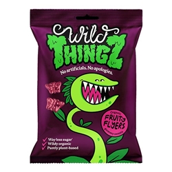 Wild Thingz Organic & Vegan Sweets Fruity Flyers 130g [Pack of 10]