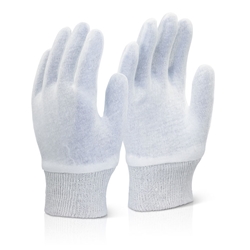 Beeswift Stockinette Super Knitwrist Gloves White L