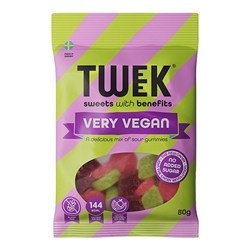 Tweek Sweets Very Vegan 80g [Pack of 14]