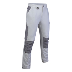 Beeswift Flex Workwear Trousers White/Grey 32S