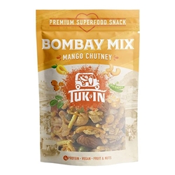 Tuk In Foods Mango Chutney Bombay Mix 40g [Pack of 9]