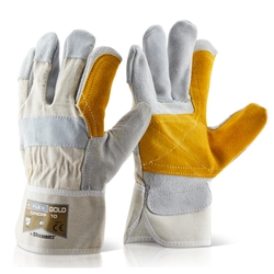Beeswift Canadian Double Palm High Quality Rigger Gloves White 