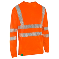 Beeswift Envirowear Hi-Vis Recyclable Sweatshirt Orange M