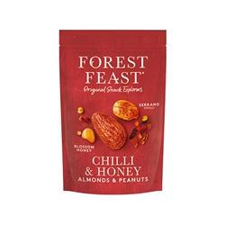 Forest Feast Serrano Chilli Honey Peanuts & Almonds 120g [Pack of 8]