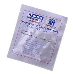Click Medical Cuteeze Haemostatic Soluble Dressing 10X10Cm White 10Cm