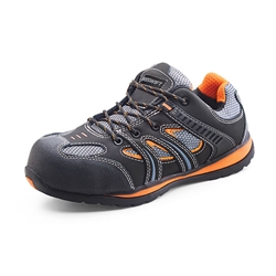 Beeswift Action Trainer Shoe Non Metallic  Black/Orange 04