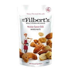 Mr Filberts Mexican Sweet Chilli Mixed Nuts 100g [Pack of 12]