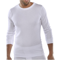 Beeswift Thermal Vest Long Sleeve White Xxxl