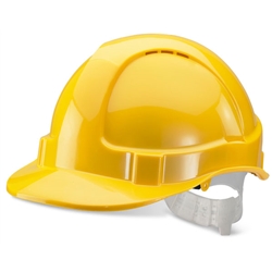 Beeswift Economy Vented Safety Helmet Yellow 