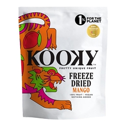 Kooky Freeze Dried Mango 100% Fruit 12g [Pack of 12]