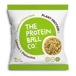 The Protein Ball Co - Lemon & Pistachio Protein Ball 45g Bag [Pack of 10]