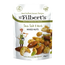 Mr Filberts Sea Salt & Herb Peanuts 40g [Pack of 20]