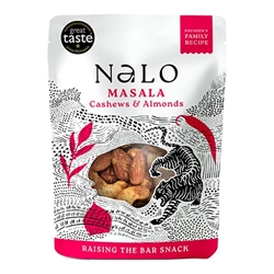 Nalo Masala Cashews & Almonds [Pack of 40]g [Pack of 12]