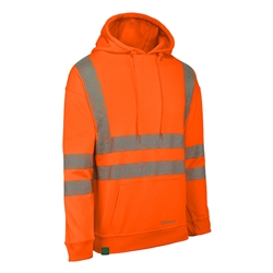 Beeswift Envirowear Recyclable Hi-Vis Hoodie Orange 5Xl