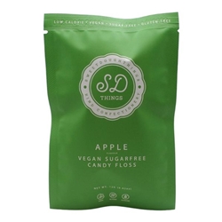 SweetDoughThings Apple Flavour Sugar-Free Candy Floss 12g [Pack of 10]