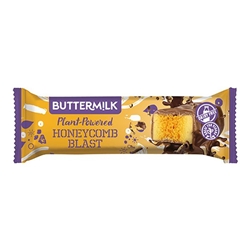 Buttermilk Plant Powered Honeycomb Blast Choccy Snack Bar 45g [Pack of 18]