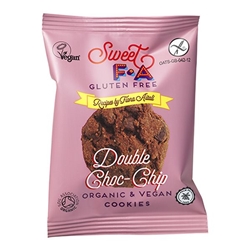 Sweet FA Gluten Free Double Chocolate Chip Cookies Snack Pack 30g [Pack of 48]