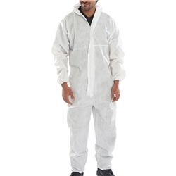 Beeswift Disposable Coverall Microporous Type 5/6 White 4Xl