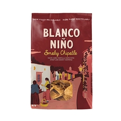 Blanco Niño Smokey Chipotle Tortilla Chips 170g [Pack of 8]