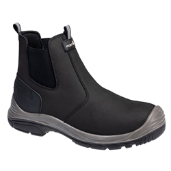 FV02 - Steel Action Nubuck Dealer Boot S7 SC FO SR Black/Grey - Size 13