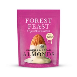 Forest Feast Cookies & Cream Almonds 120g [Pack of 8]