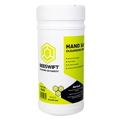 Beeswift Hand Sanitising Cleansing Wipes White 