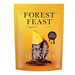 Forest Feast Belgian Dark Chocolate Mango Strips 120g [Pack of 6]
