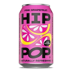 Hip Pop Pink Grapefruit Living Soda 330ml [Pack of 12]