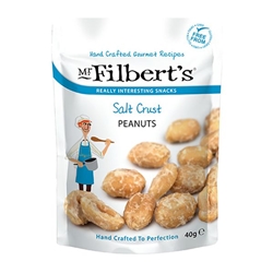 Mr Filberts Salt Crust Peanuts 40g [Pack of 20]