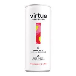 Virtue Clean Energy - Strawberry & Lime Can 250ml [Pack of 12]