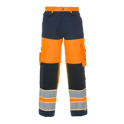 Hydrowear Idstein Hi-Vis Gid Two Tone Trousers Orange / Navy 46