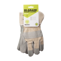 Canadian High Quality Leather Rigger Glove Grey 