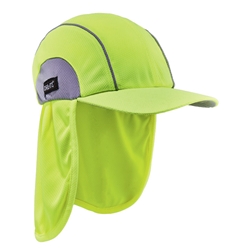 Ergodyne High Performance Baseball Cap With Neck Shade Yellow 