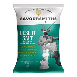 Savoursmiths Crisps Desert Salt 150g [Pack of 12]