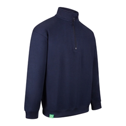 Beeswift Envirowear Recyclable Quarter Zip Sweatshirt Navy Blue 5Xl