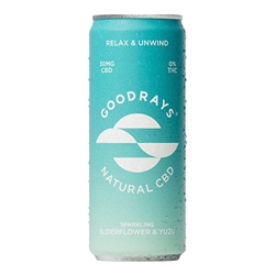 Goodrays CBD Yuzu & Elderflower Drink [Pack of 12]