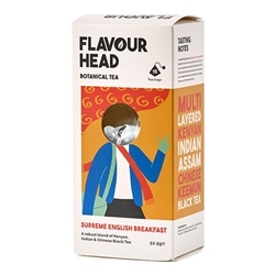Flavour Head Supreme English Breakfast Botanical Tea 52.5g [Pack of 6]