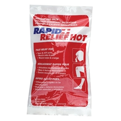 Rapid Relief Instant Hot Pack Large 5"X 9"  White 9"