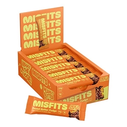 Misfits Plant Based Peanut Butter Fudge Protein Bar 50g [Pack of 15]