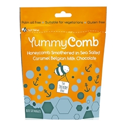 Yummycomb Sea Salted Caramel Chocolate Pouch 100g [Pack of 6]