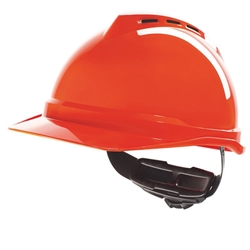 Msa V-Gard 500 Vented Safety Helmet Orange 