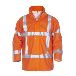 Hydrowear Neer Multi Fire Retardant Hi-Vis Anti-Static Waterproof Parka Jacket Orange M